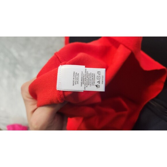 CeCe Women's Size XL Red Long Sleeve Crew Neck Sweater NWT - Picture 8 of 8